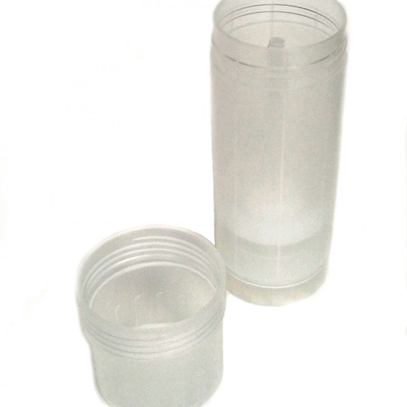 BULK QUANTITY Empty Deodorant Container Cylinder Style, Translucent