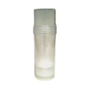 Transparent Empty Plastic Deodorant Container - Twist-Up, Top-Fill, Cylinder with lid ON