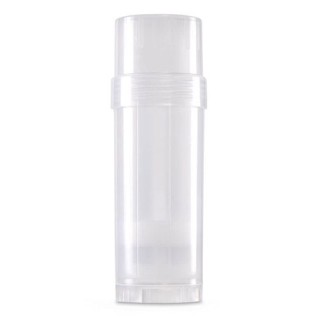 (Clear) Top-Fill Cylinder - 60g 2.2 oz Empty Plastic Deodorant Container DIY Deodorant