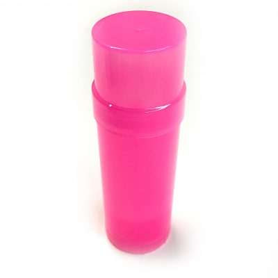 (Pink) Top-Fill Cylinder - Empty Plastic Deodorant Container DIY Deodorant