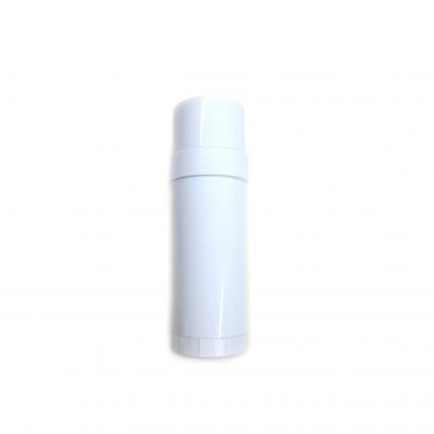 (White) Top-Fill Cylinder - Empty Plastic Deodorant Container DIY Deodorant