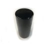 Bottom-Fill Cylinder Black, 2 OZ Plastic, Recyclable, Reusable