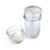 Empty Deodorant Container - Bottom-Fill Clear plastic, 2 OZ, recyclable and reusable Lid Off