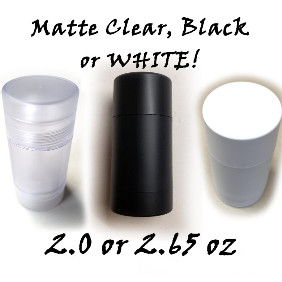 BULK QUANTITY Empty Deodorant Containers Twistup, Reusable, Recyclable, DIY Deodorant Tubes