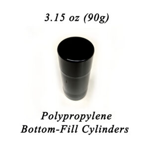 BULK QUANTITY – Empty Deodorant Containers Twist-up, Reusable, Recyclable, DIY Deodorant Tubes, Bottom-fill, 90ml (3.15 oz) (Shiny Black) PolyPropelene